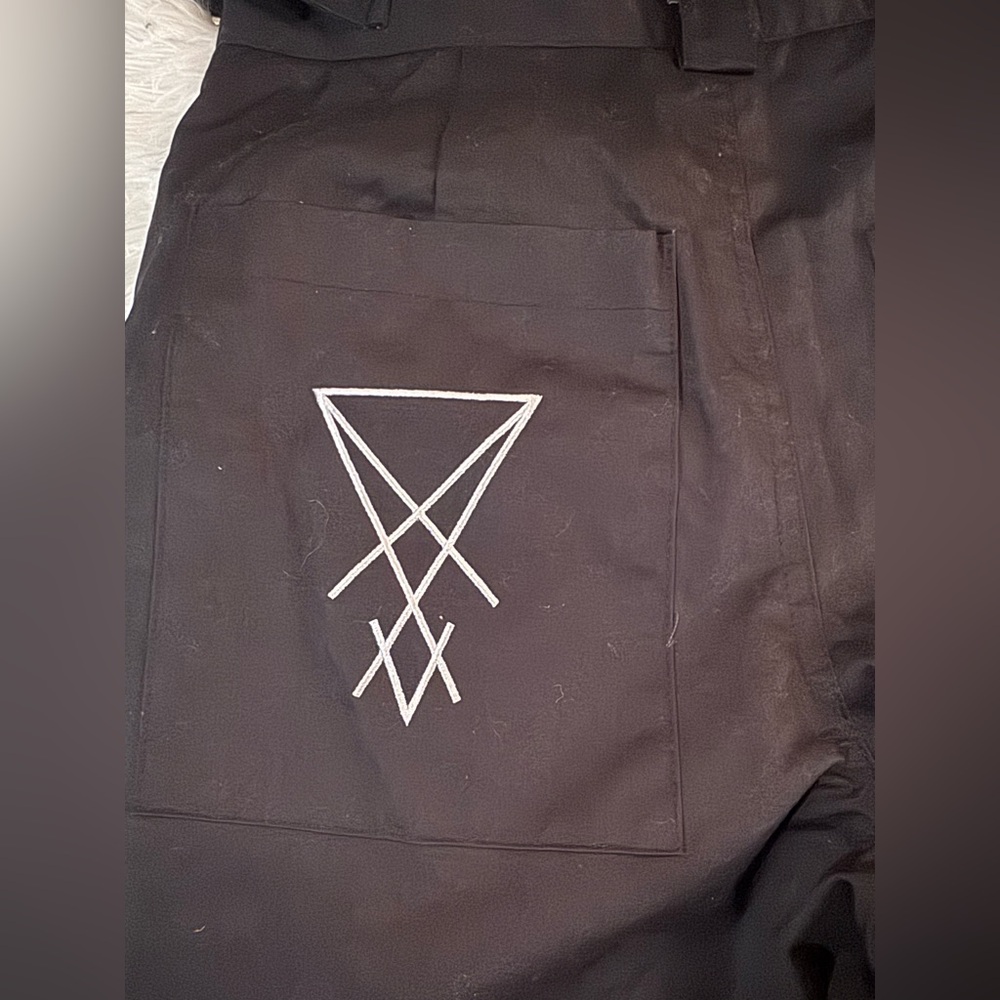 Dolls Kill Marilyn Manson Black Graphic Cargo Pants - Picture 7 of 12